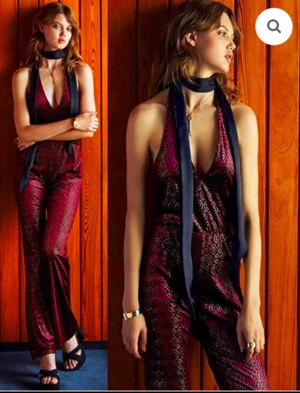 New NWT Motel rocks baby maroon jumpsuit XS
